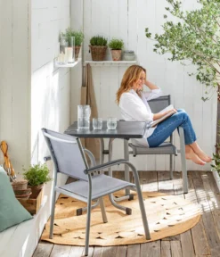 Dehner Balkon-Stapelstuhl Dallas