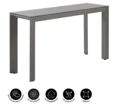 Dehner Balkontisch Chicago, ca. B133,5/H75/T42 cm