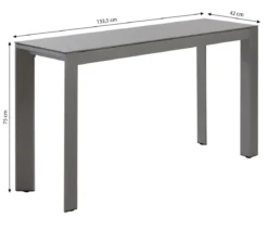 Dehner Balkontisch Chicago, ca. B133,5/H75/T42 cm