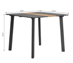 Dehner Balkontisch Montpellier, ca. B90/H74/T90 cm