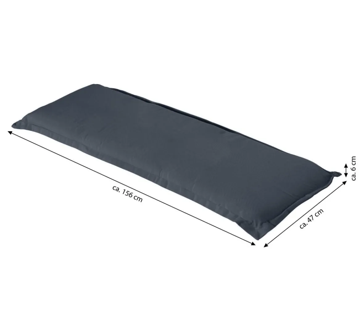 Dehner Bankauflage Veneto 3-Sitzer, ca. B156/H6/T47 cm