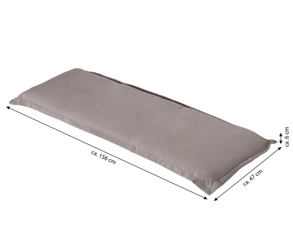 Dehner Bankauflage Veneto 3-Sitzer, ca. B156/H6/T47 cm