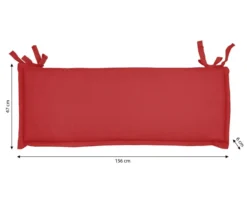 Dehner Bankauflage Veneto 3-Sitzer, ca. B156/H6/T47 cm