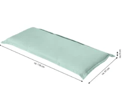 Dehner Bankauflage Veneto 2-Sitzer, ca. B116/H6/T47 cm