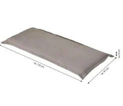 Dehner Bankauflage Veneto 2-Sitzer, ca. B116/H6/T47 cm