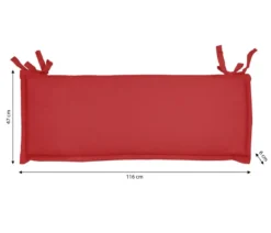Dehner Bankauflage Veneto 2-Sitzer, ca. B116/H6/T47 cm