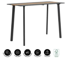 Dehner Bartisch Montpellier, ca. B160/H104/T66,5 cm