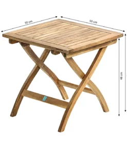 Dehner Beistelltisch Macao, ca. B50/H50/T50 cm