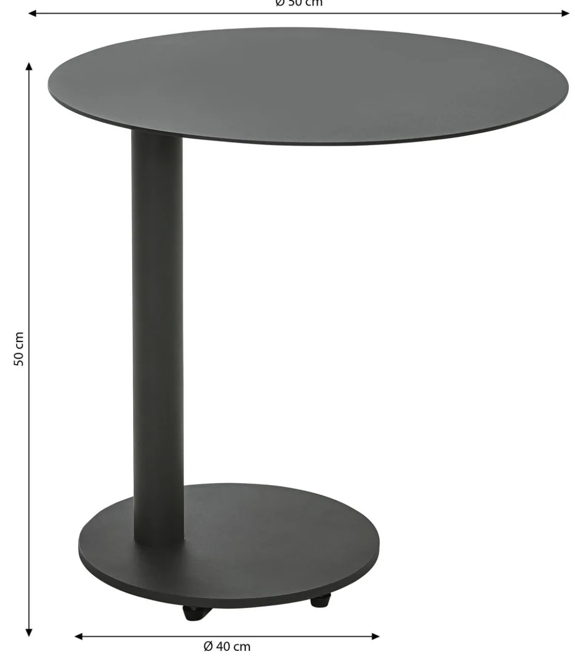 Dehner Beistelltisch Mika, ca. Ø50/H50 cm