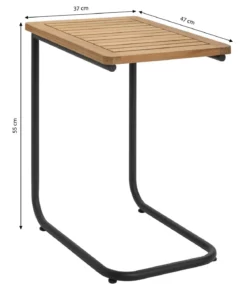 Dehner Beistelltisch Milo, ca. B47/H55/T35 cm