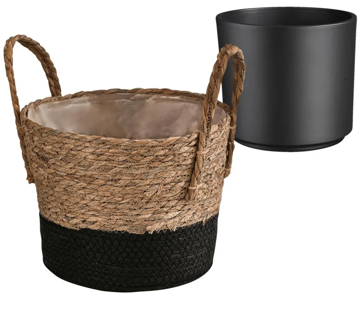 Dehner Übertopf-Set Urban Green, 2-teilig