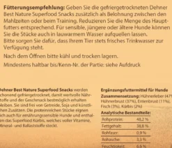 Dehner Best Nature Hundesnack Superfood Huhn mit Kürbis