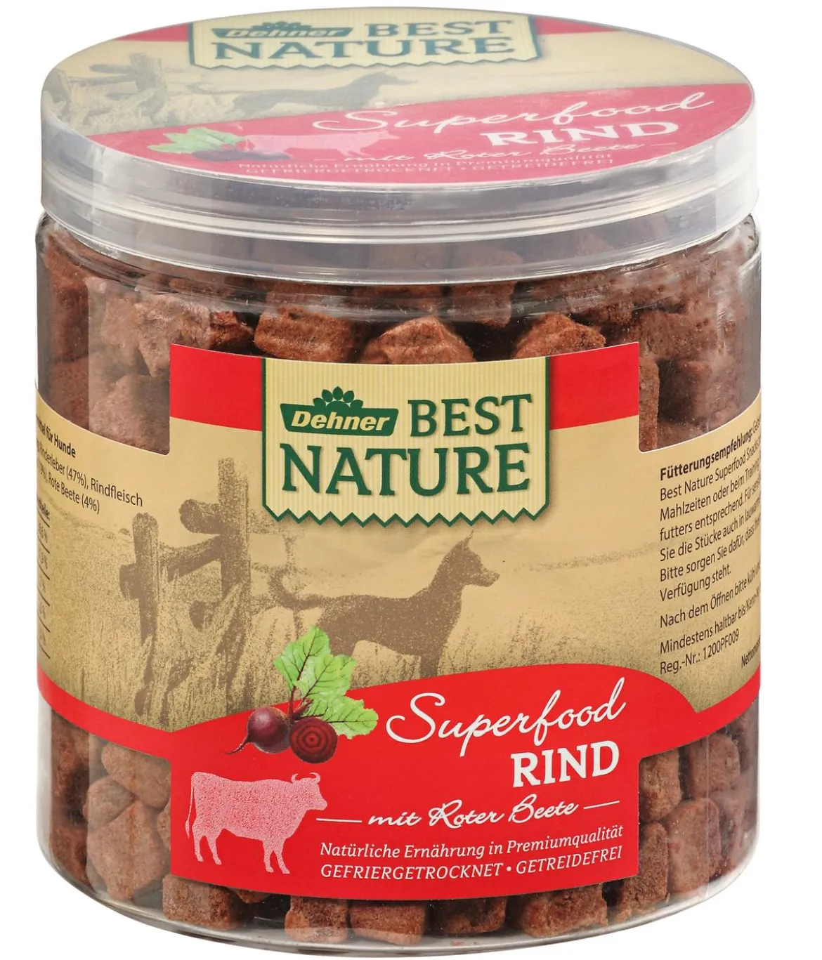 Dehner Best Nature Hundesnack Superfood Rind mit Roter Beete
