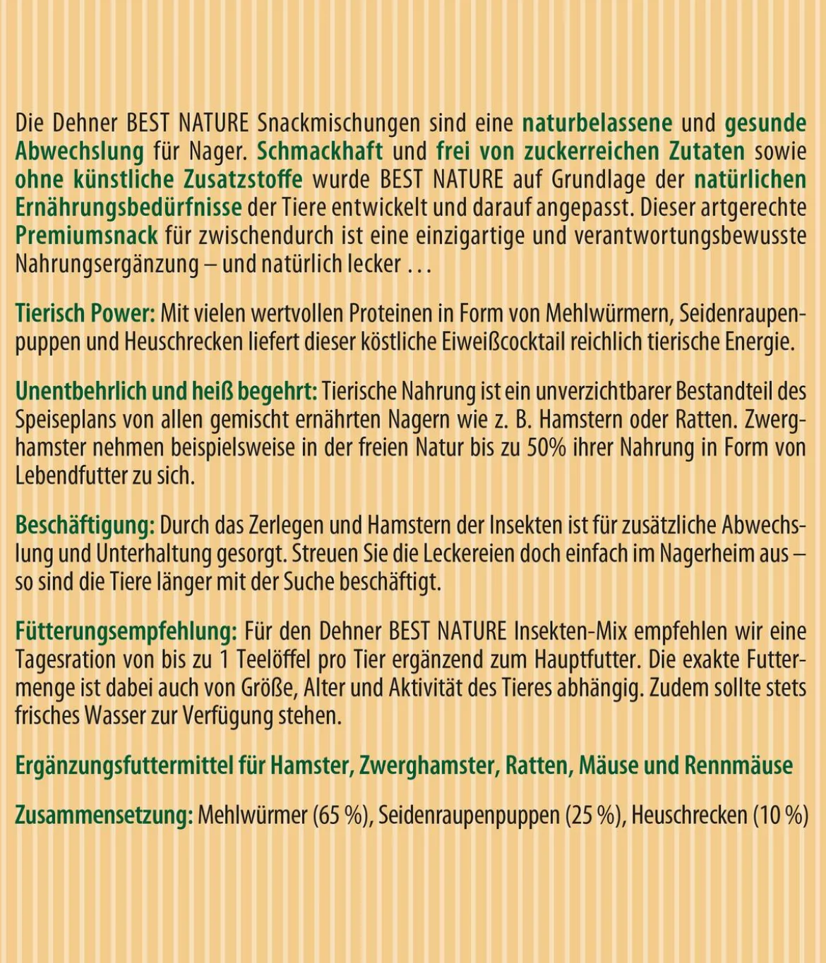 Dehner Best Nature Insekten-Mix, 60 g