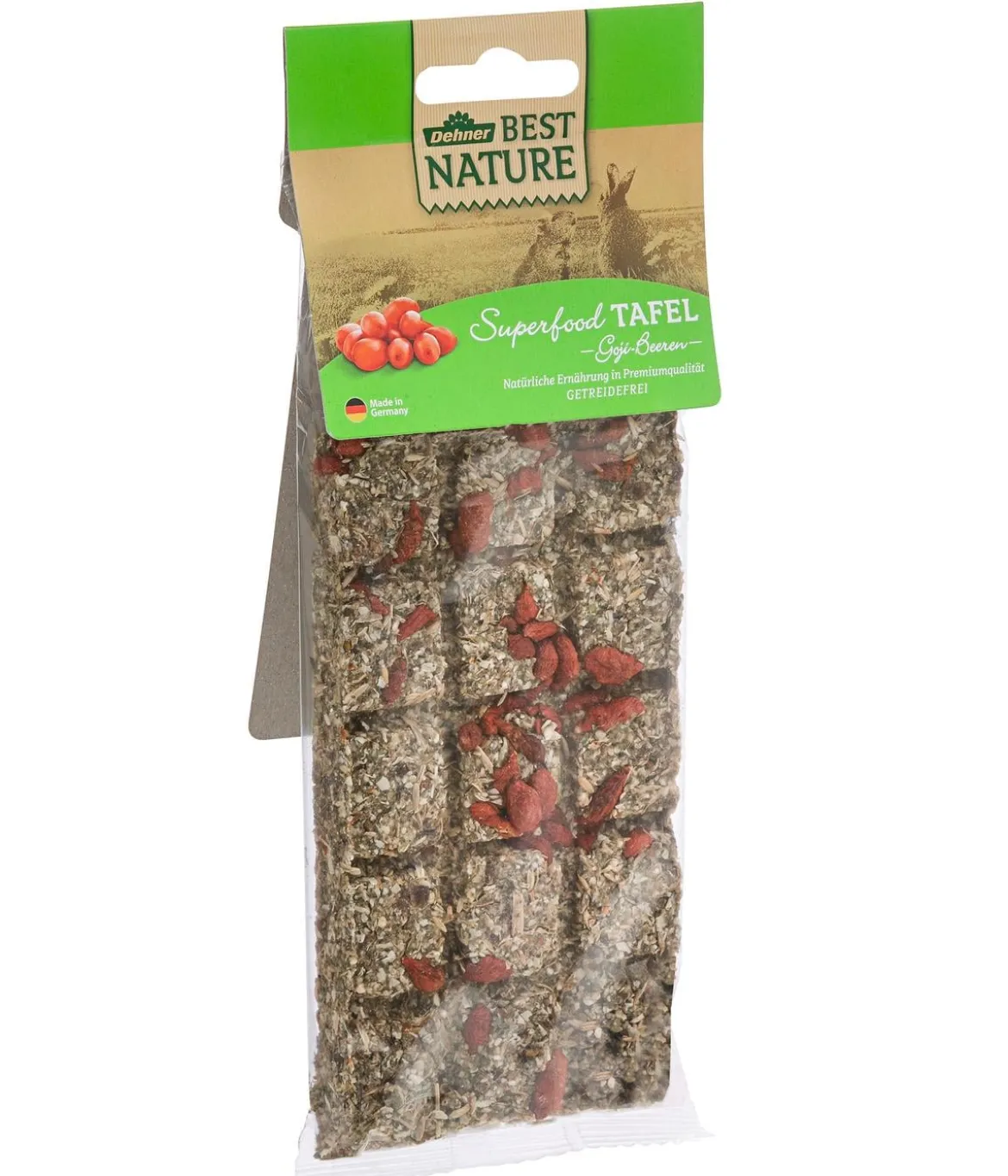 Dehner Best Nature Nagersnack Superfood Tafel Goji-Beeren, 125 g