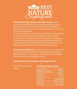 Dehner Best Nature Nagersnack Superfood Pure Kürbiskerne, 125 g