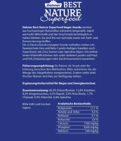 Dehner Best Nature Nagersnack Superfood Bärchen Mix, 100 g