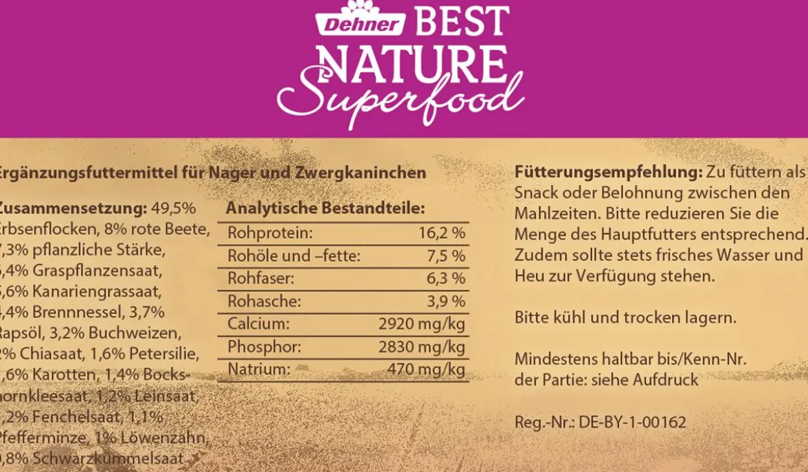Dehner Best Nature Nagersnack-Würfel Superfood Chiasamen