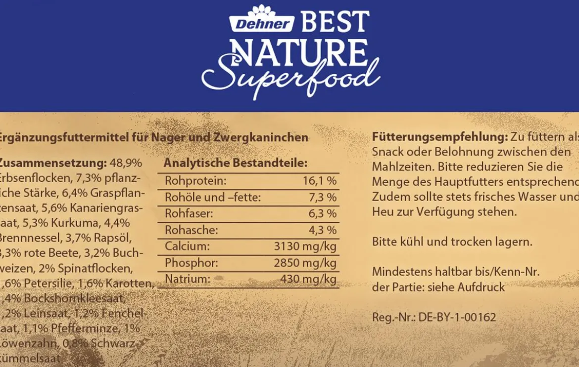 Dehner Best Nature Nagersnack-Würfel Superfood Spinat