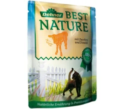 Dehner Best Nature Nassfutter für Katzen Adult, 16 x 85 g