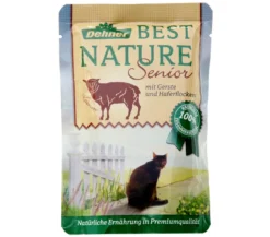 Dehner Best Nature Nassfutter für Katzen Senior, 16 x 85 g