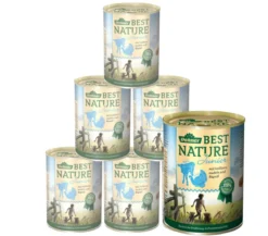 Dehner Best Nature Nassfutter für Hunde Junior, Kalb & Pute
