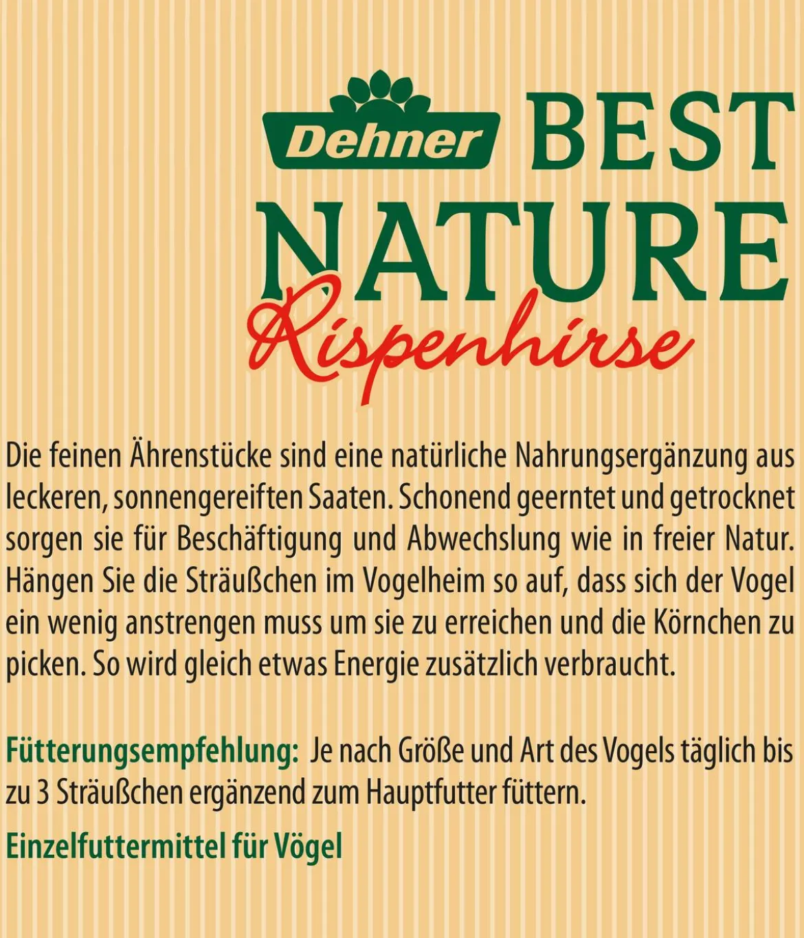 Dehner Best Nature Rispenhirse, 50 g