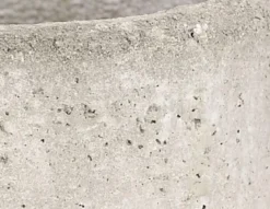 Dehner Beton-Übertopf Jimmy, rund, hellgrau