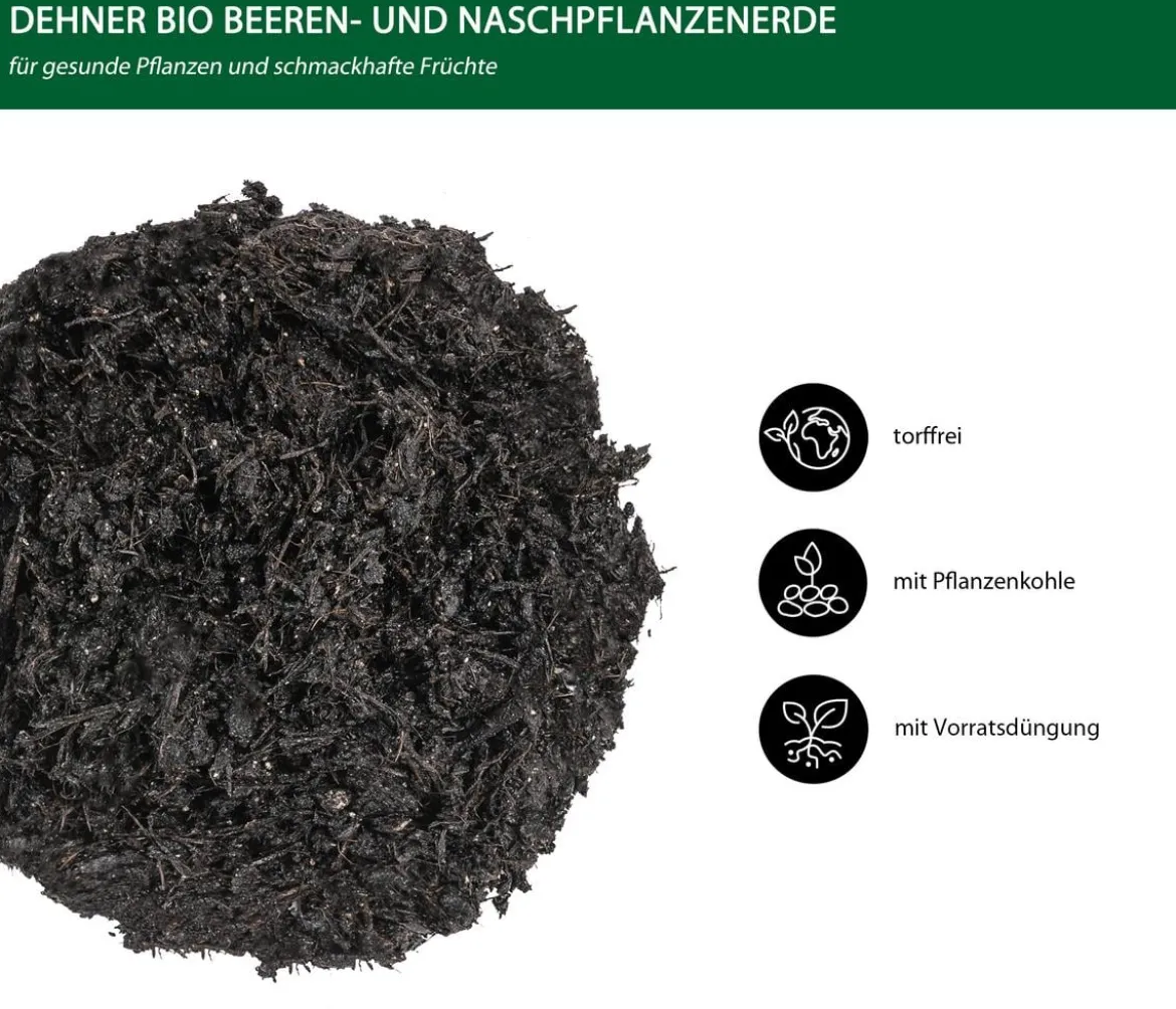Dehner Bio Beeren- und Naschpflanzenerde, 20 l