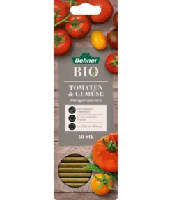 Dehner Bio Düngestäbchen Tomaten & Gemüse, 30 Stück