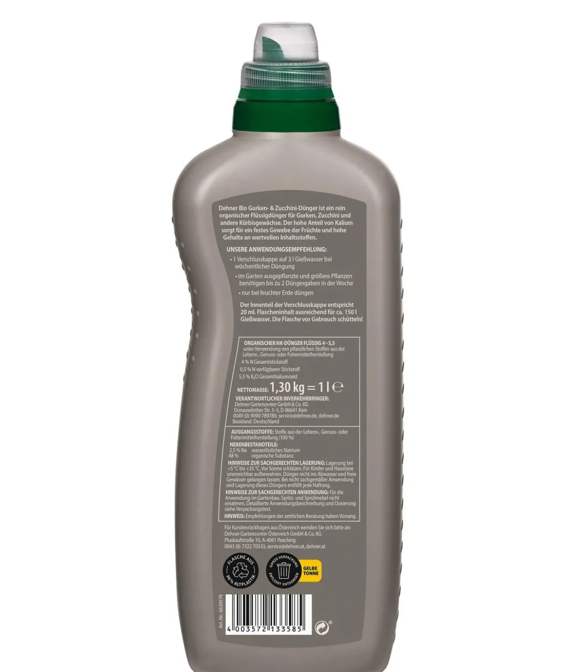 Dehner Bio Gurken- und Zucchini-Dünger, flüssig, 1 l