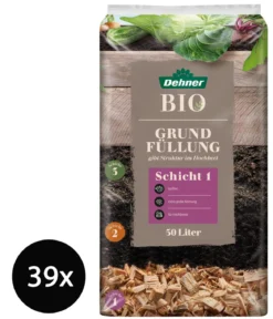 Dehner Bio Hochbeet-Grundfüllung, 39 x 50 Liter