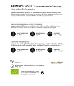 Dehner Bio-Keimsprossen 'Pikant-aromatische Mischung'