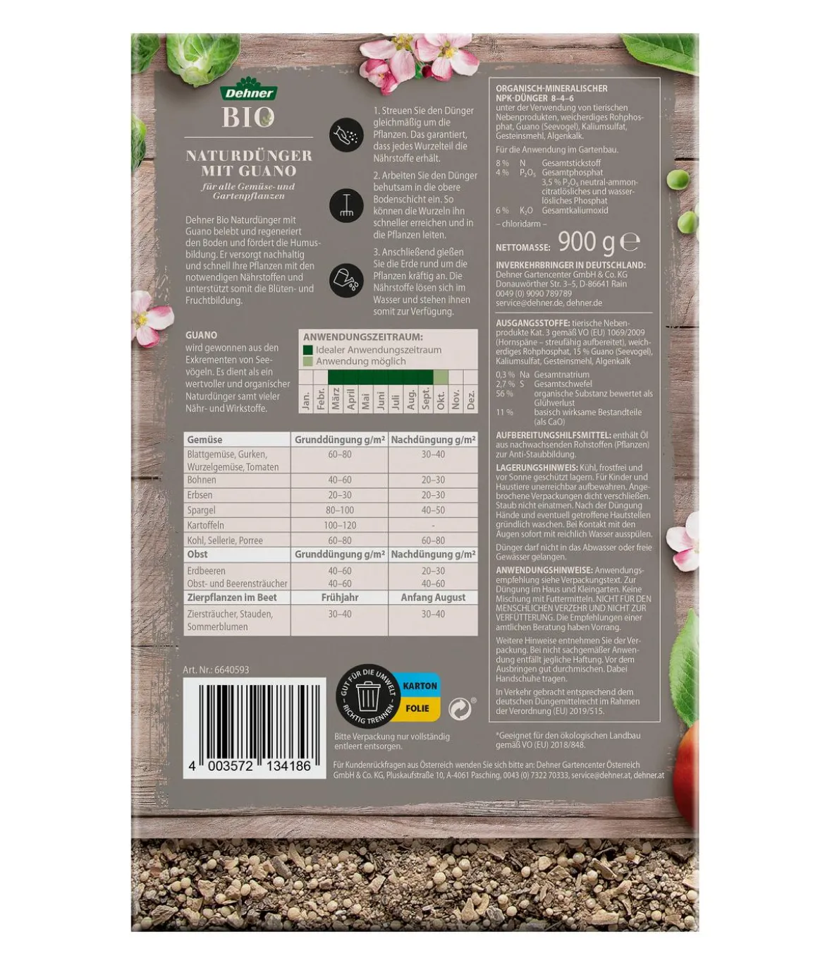 Dehner Bio Naturdünger mit Guano