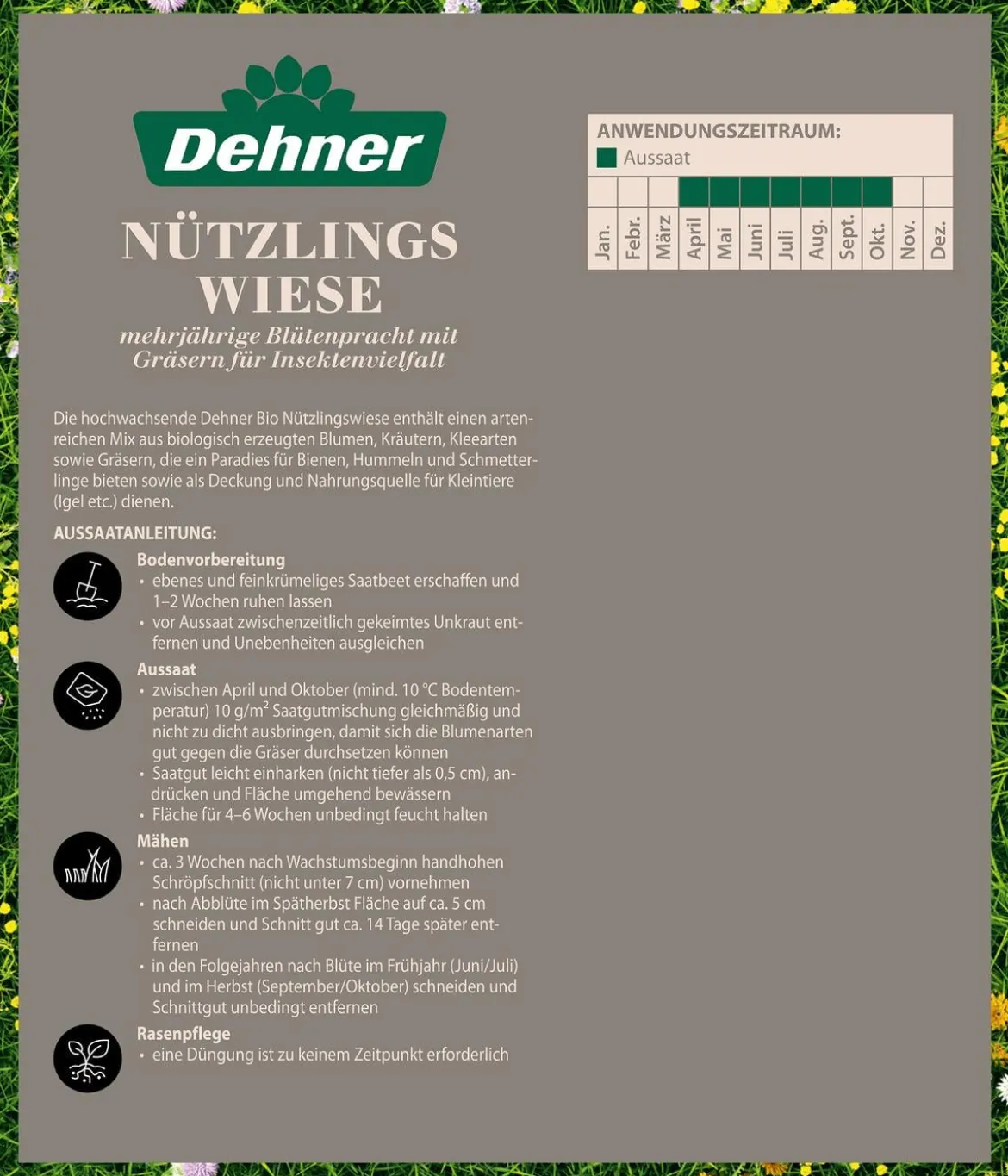 Dehner Bio Nützlingswiese, 250 g