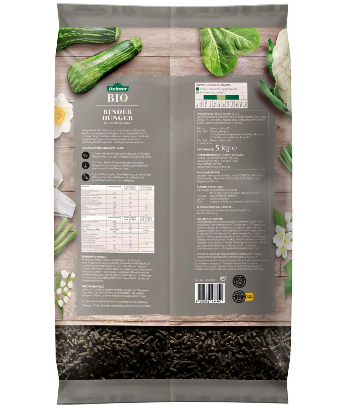 Dehner Bio Rinder-Dünger, 5 kg