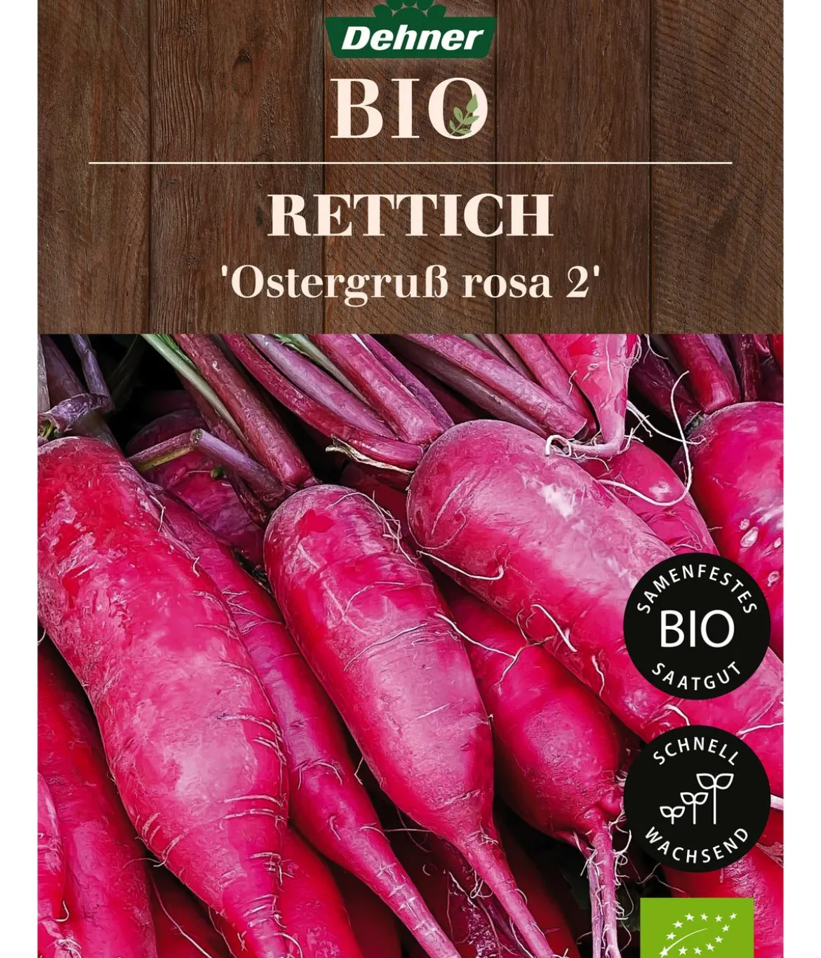 Dehner Bio-Saatgut Rettich 'Ostergruß rosa 2'