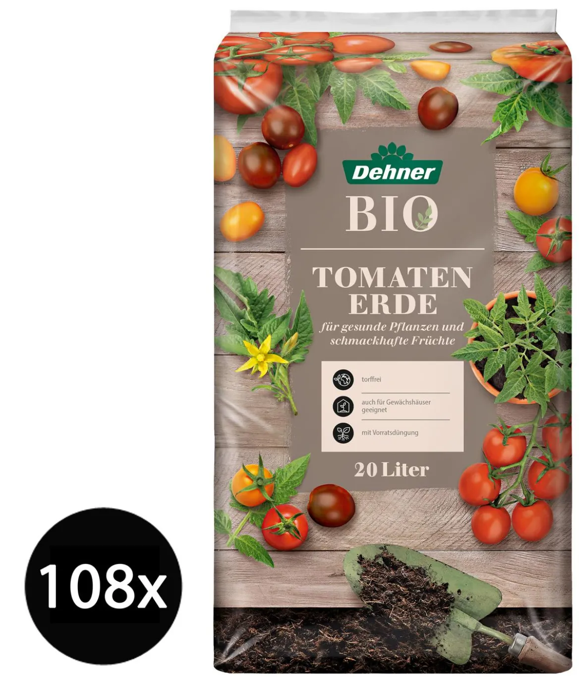 Dehner Bio Tomatenerde, 108 x 20 Liter