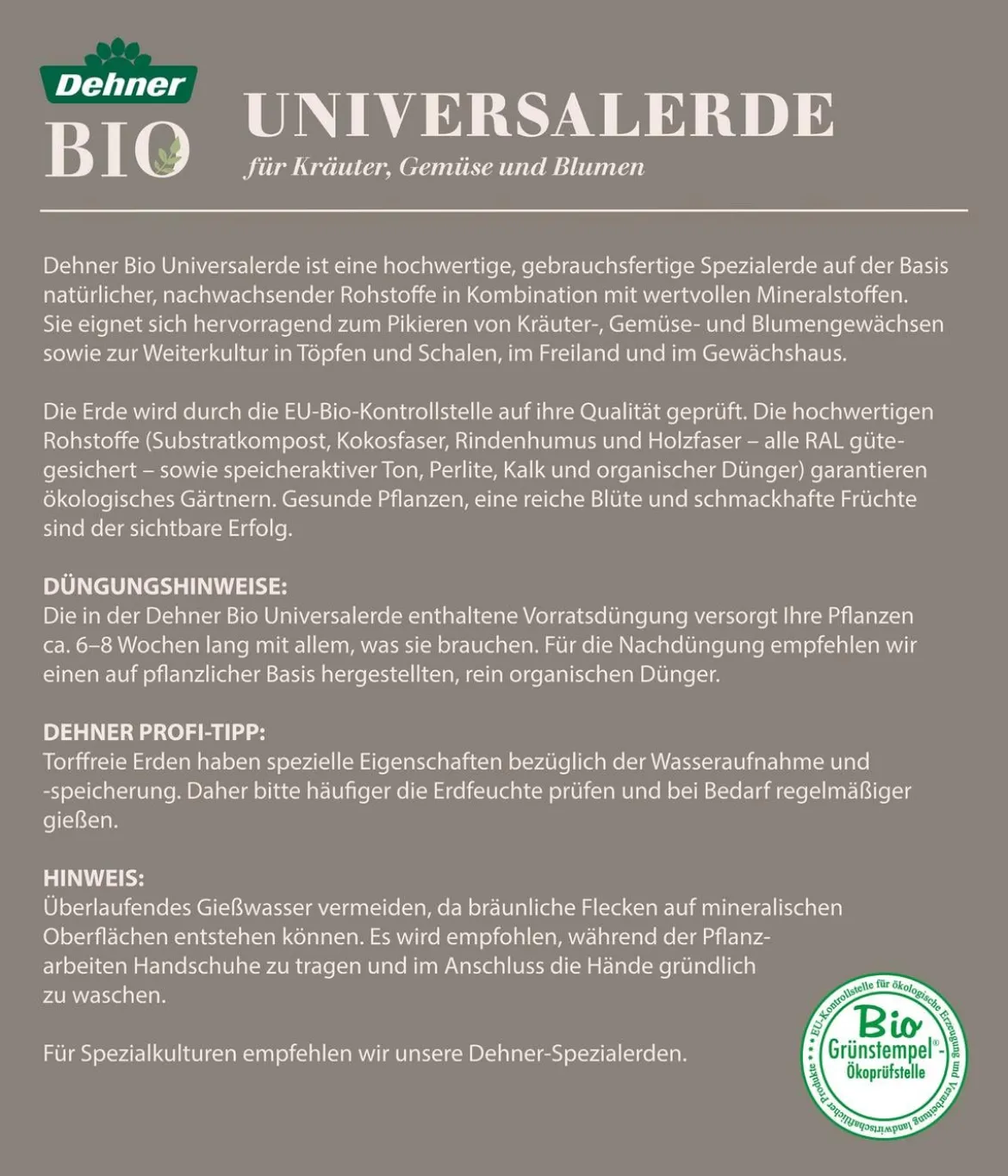 Dehner Bio Universal-Erde, 40 l