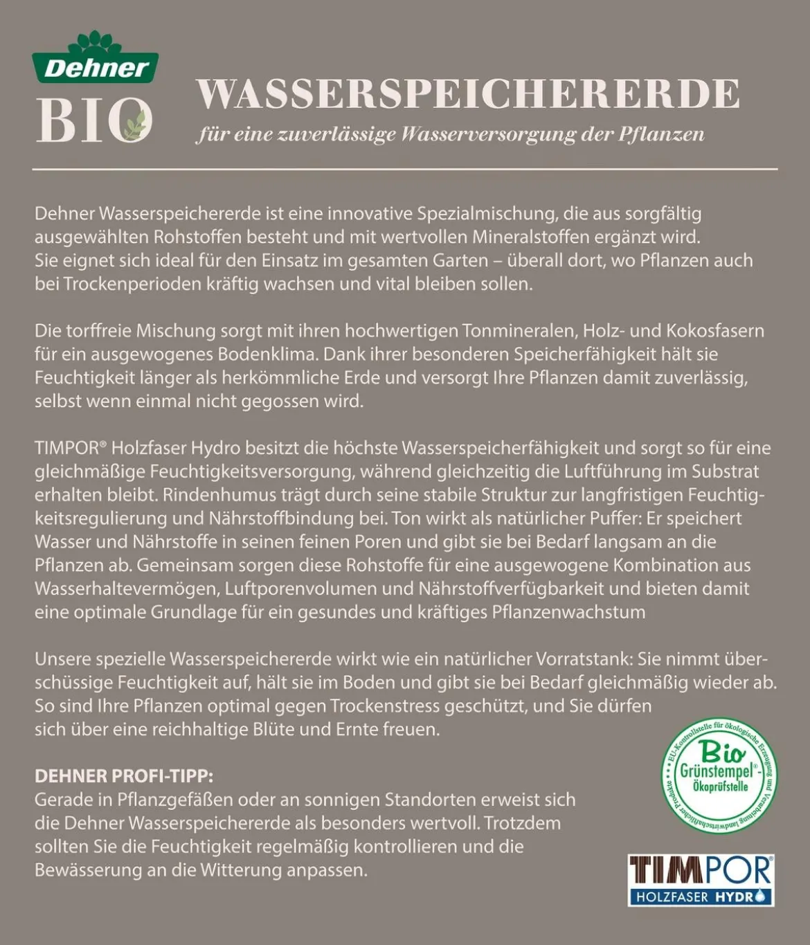 Dehner Bio Wasserspeichererde, 40 l