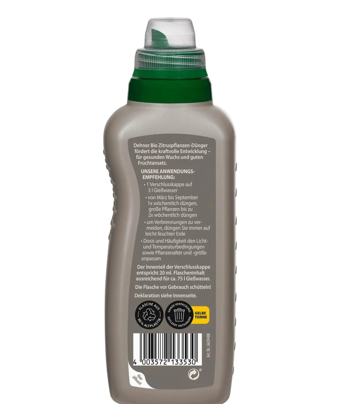 Dehner Bio Zitruspflanzen-Dünger, flüssig, 500 ml