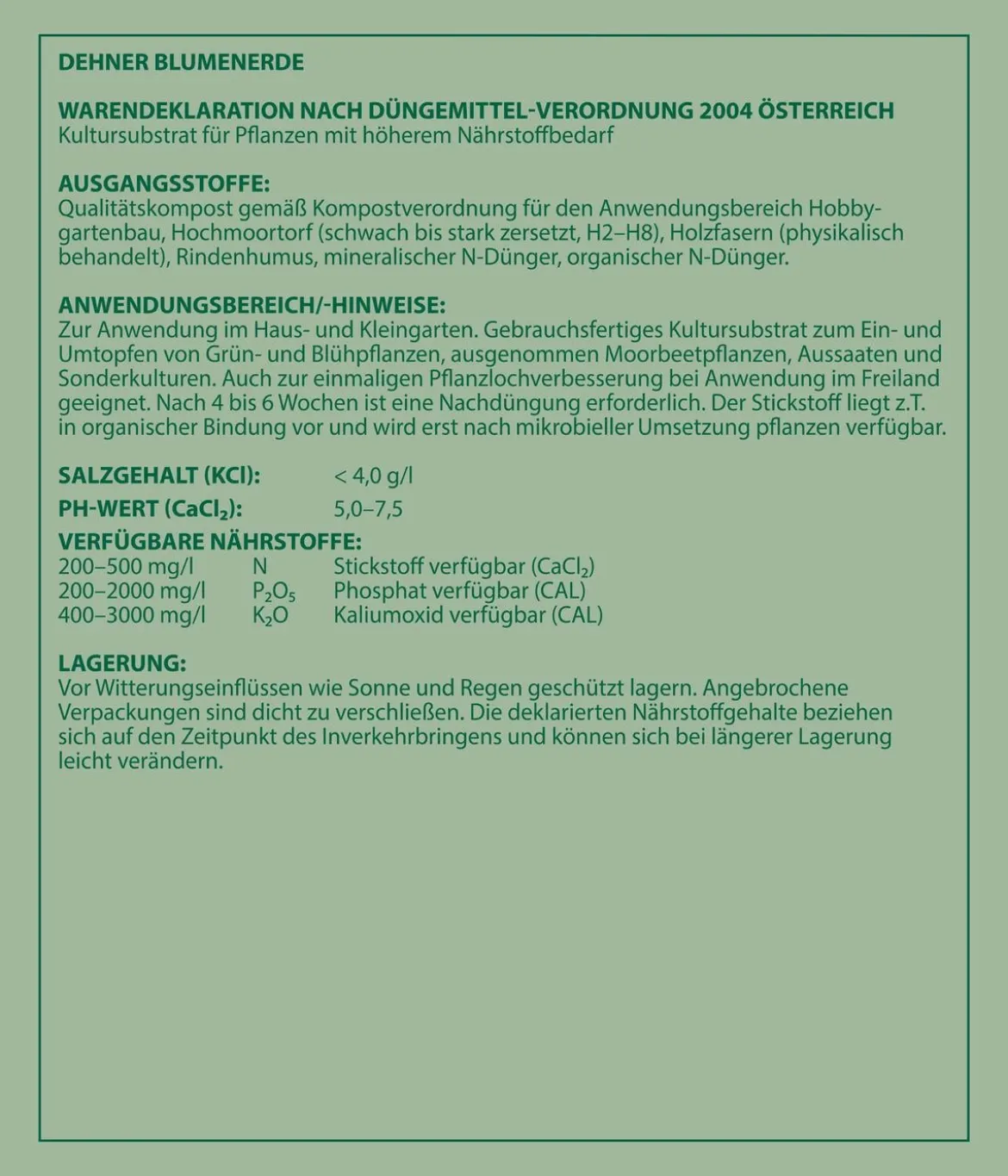 Dehner Blumenerde, 120 x 20 Liter