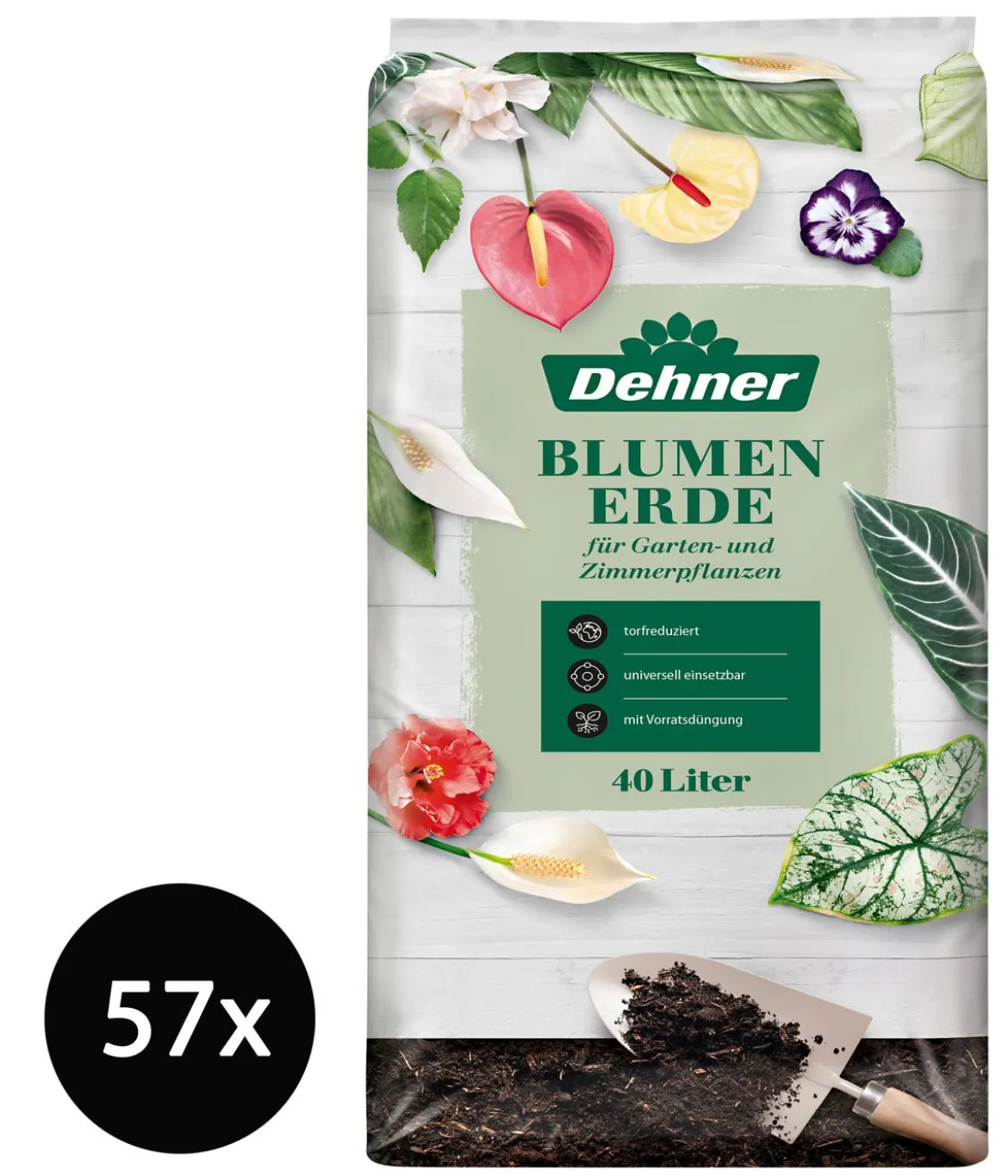 Dehner Blumenerde, 57 x 40 Liter