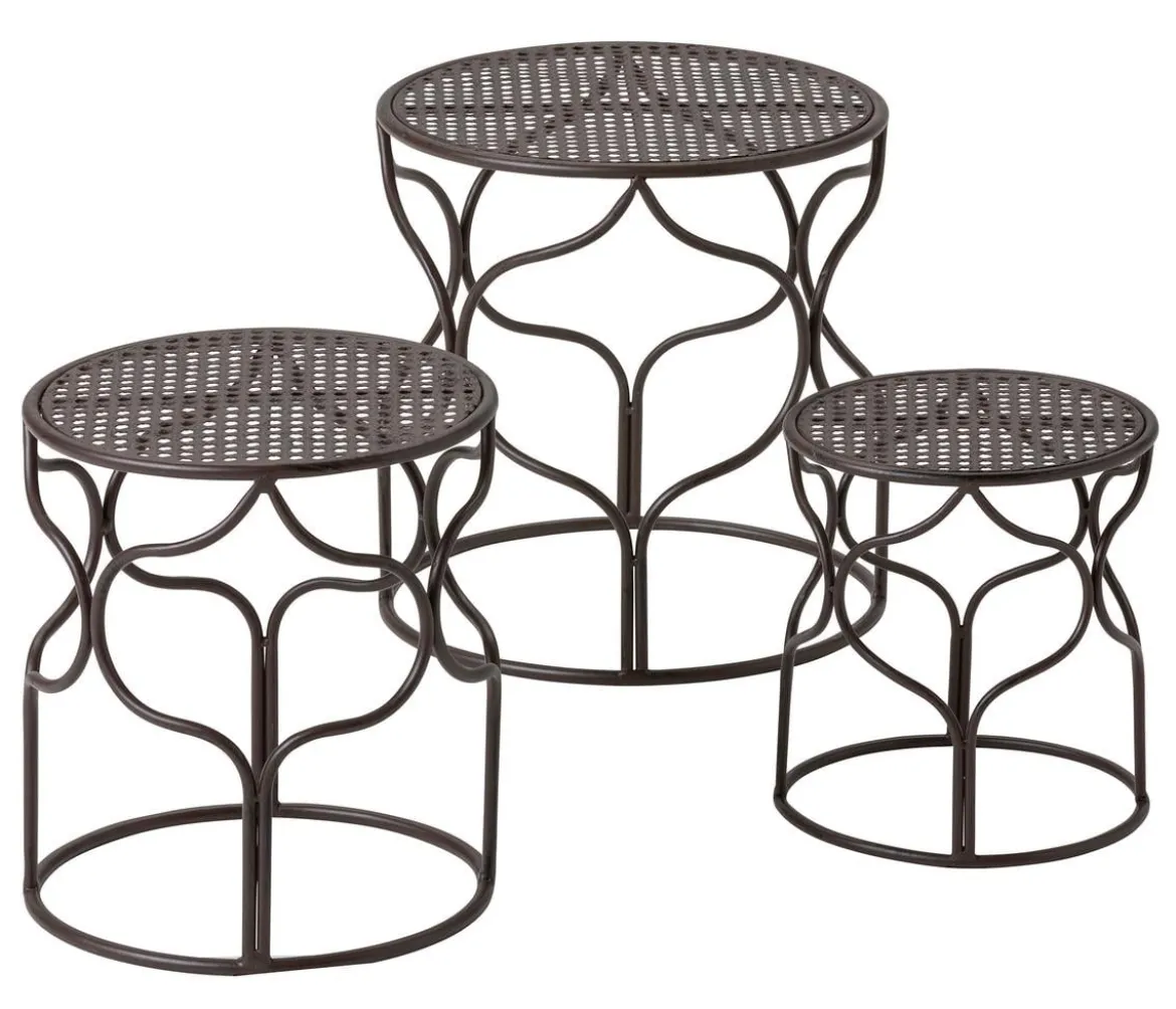 Dehner Blumenhocker-Set Giulia, breit, 3-teilig