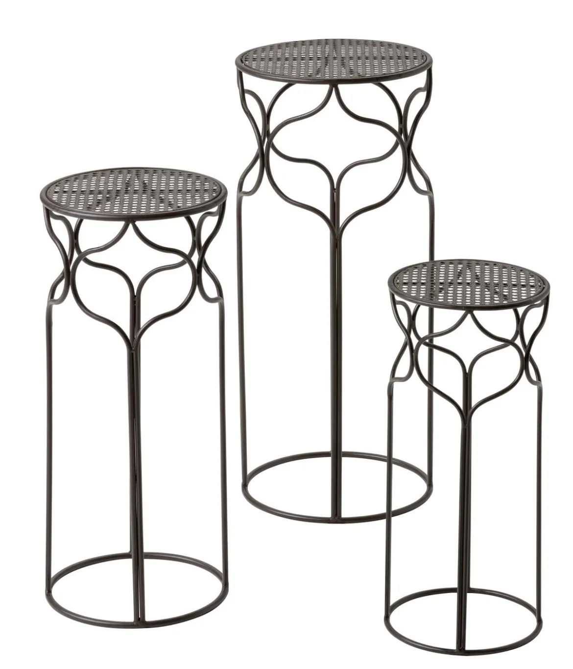 Dehner Blumenhocker-Set Giulia, schmal, 3-teilig