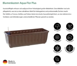 Dehner Blumenkasten Aqua-Flor Plus mit Bewässerungssystem, eckig