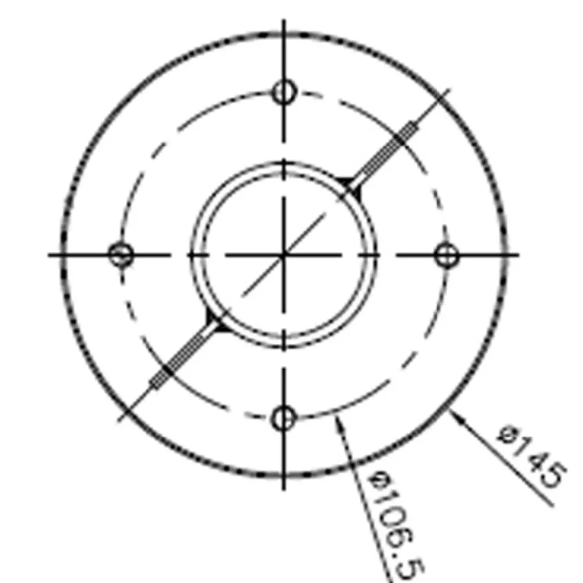 Dehner Bodenhülse für Ampelschirme, Ø 14,5 x 40 cm
