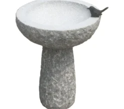Dehner Bronze-Vogel für Granit-Vogeltränke, ca. B10/H5/T4 cm