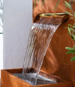 Dehner Cortenstahl-Gartenbrunnen Perth, ca. H89 cm