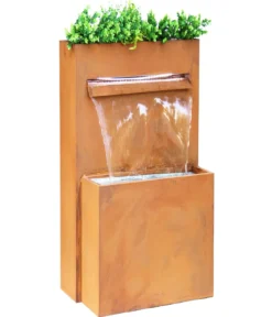 Dehner Cortenstahl-Gartenbrunnen Perth, ca. H89 cm